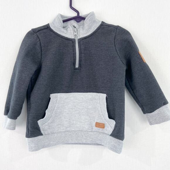 7 for all Mankind Kid's Pullover Sweater 18M Fleece Lined - Picture 1 of 7